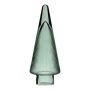Árbol de Navidad decorativo de cristal RICON, metalizado, verde, 26 cm, Ø 9,5 cm
