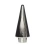Árbol de Navidad decorativo de cristal RICON, metalizado, plateado, 26 cm, Ø 9,5 cm