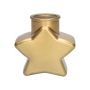 Botella decorativa «Estrella» BORLA, cristal, dorado mate, 11 x 6,2 x 10,7 cm