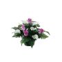 Composición de flores artificiales de Cala, Rosa VLADICA, maceta decorativa, lila-blanco, 27cm, Ø23cm