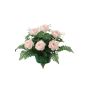 Arreglo de flores artificiales de rosa repollo, velo de novia VLADIS, maceta decorativa, rosa-crema, 25cm, Ø23cm