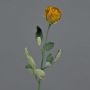 Rosa artificial FREIDA, colección Eco, amarillo anaranjado, 60 cm, Ø 4 cm