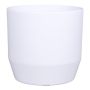 Maceta LENAS, cerámica, blanco mate, 25,5 cm, Ø 27 cm