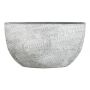 Macetero AGAPE, cerámica, ovalado, veteado, gris hormigón, 49 x 20 x 25 cm