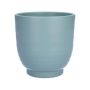 Macetero DARWONU, cerámica, azul claro mate, 14 cm, Ø 13,5 cm