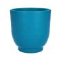 Macetero DARWONU, cerámica, turquesa mate, 14 cm, Ø 13,5 cm