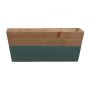 Caja de flores ARNFRIED, madera, verde-marrón, 25x13x10cm