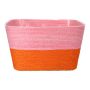 Cesta para plantas NERIONKO DUO, rosa-naranja, 17,5 x 17,5 x 10 cm