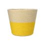 Cesta para plantas NERIONKO DUO, beige-amarillo, 13 cm, Ø 15,5 cm