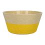 Cesta para plantas NERIONKO DUO, beige-amarillo, 10 cm, Ø 19 cm