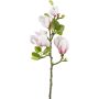 Rama de magnolia artificial NERLENA, rosa y blanca, 65 cm