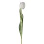 Flor decorativa tulipán GUSNAV, blanca, blanco, 50cm, Ø5cm