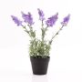 Lavanda artificial LOUISE, maceta decorativa, violeta claro, 30cm, Ø3cm