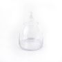 Bote de cristal con tapa MIRA, transparente, 30cm, Ø12,5cm