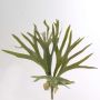 Helecho Platycerium sintético GEORGE, vara fijación, verde, 40cm, Ø50cm