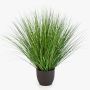 Pasto varilla artificial FLORIAN, tiesto decorativo, verde, 85cm