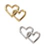 Adorno de cera corazón dúo KLAEO, dorado, 2 x 2,5 cm