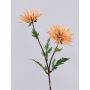 Rama de crisantemo artificial ESTELLE, amarillo-naranja, 70cm, Ø8-10cm