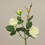 Rosa artificial DELILAH, blanco-crema, 55cm, Ø6cm