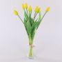 Ramo de tulipanes sintético LONA, amarillo-verde, 45cm, Ø20cm