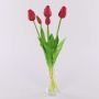 Ramo de tulipanes artificiales LONA, rojo, 45cm, Ø15cm
