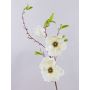 Rama de magnolia falsa FINAH, blanco-crema, 90cm, Ø9-15cm