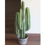 Cactus de plástico columnar OLIVERO en maceta decorativa, verde, 70cm