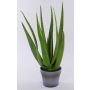 Aloe sintético NAMIKA, en tiesto decorativo, verde, 50cm, Ø25cm
