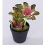 Echeveria artificial SHAUNA en maceta decorativa, verde-morado, 25cm
