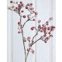 Rama artificial de gaultheria LEIRE con frutos, nevado, rojo, 70cm