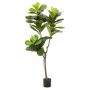 Ficus lyrata artificial FUSARI, tronco artificial, verde, 150cm