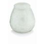 Portavelas MAYELA relleno de cera, blanca, 10,5cm, Ø10cm, 48h