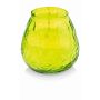 Portavelas MAYELA relleno de cera, verde manzana, 10,5cm, Ø10cm, 48h