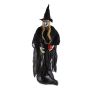 Bruja fantasma para decoración de Halloween CALLISTRA con manzana, sombrero, LED, 170cm