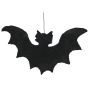 Decoración de Halloween Silueta Murciélago SPOOKY BAT, negro, 32 cm
