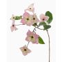Rama cornejo japonés artificial KOHANA, con flores, rosa-crema, 65cm, Ø4-8cm