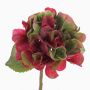 Mini hortensia artificial CHIDORI, rojo-verde, 30cm, Ø13cm