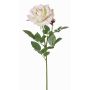 Rosa artificial JANINE, crema-fucsia, 70cm, Ø12cm
