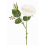 Mini rama de rosa artificial JUDY, crema, 40cm, Ø9cm