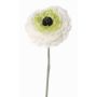 Ranúnculo artificial ALIMA, crema-verde, 35cm, Ø8cm