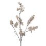 Rama bolitas de nieve sintética JONTE, con bayas, crema, 50cm