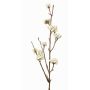 Rama Callicarpa americana artificial LARINA, con bayas, crema, 50cm