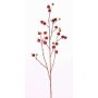 Rama de rosa villosa artificial GERDA, con frutos, rojo, 110cm