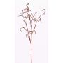 Rama de abedul artificial NANTE, con flores, marrón, 65cm, Ø0,5cm