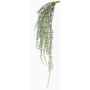 Colgante de senecio artificial KANELO, palo fijación, verde-gris, 80cm