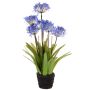 Agapanthus sintético INJALA tierra, azul-lila, 80cm, Ø11cm