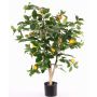 Naranjo artificial TERUKI, tronco natural, frutos, verde, 85cm