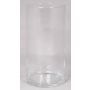Florero de cristal SANYA OCEAN, cilindro, transparente, 30cm, Ø15cm