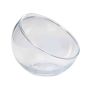 Cuenco de cristal NELLY OCEAN, borde inclinado, transparente, 10,5cm, Ø12,5cm