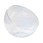 Cuenco de cristal NELLY OCEAN, borde inclinado, transparente, 13cm, Ø15,5cm